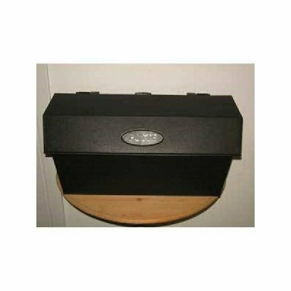 Dancy Metal Products Mailbox Horz Plstc Blk 60019